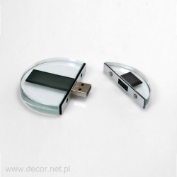 Glass Pendrive. Disc with...