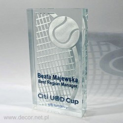 Glass awards for tennis...